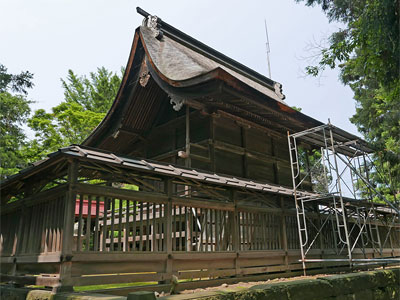 弘前市田町の熊野奥照神社本殿