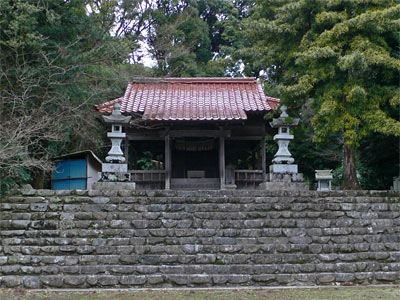 福岡県香春町の現人神社拝殿正面