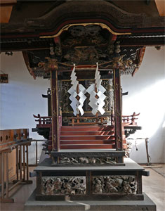 桐生天満宮境内の機神神社社殿