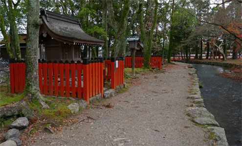 上賀茂神社境内摂社の山森神社と梶田神社