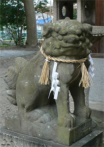 十二神社狛犬吽形