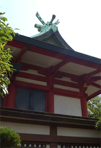 大阪船場の御霊神社本殿