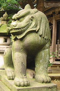 天津神社狛犬1