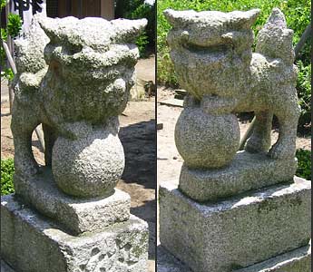 白山媛神社狛犬