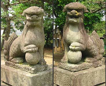 須賀の諏訪神社・狛犬