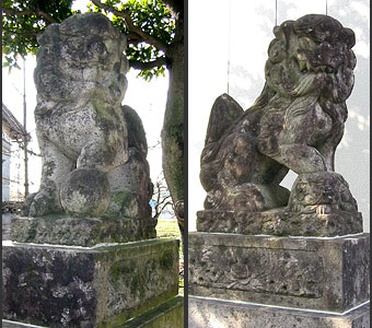 和田の諏訪神社狛犬
