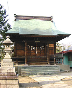 紫竹の諏訪神社拝殿