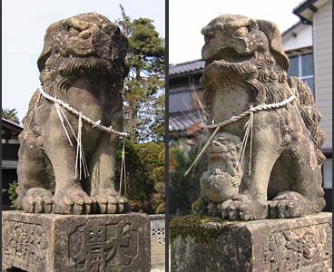 花ノ牧諏訪神社狛犬