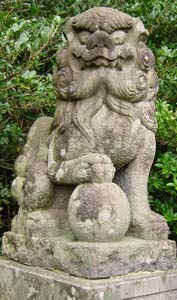 多岐神社狛犬吽像