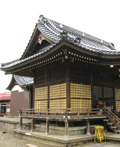 善久の白山神社社殿