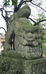 名目所神明神社狛犬
