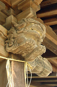 神明神社拝殿装飾