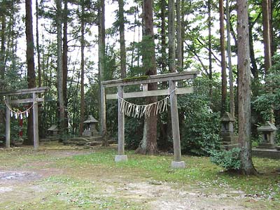 五社神社境内の石祠
