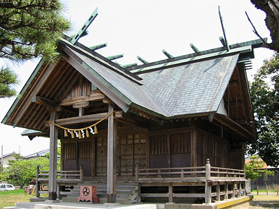 巻の愛宕神社拝殿