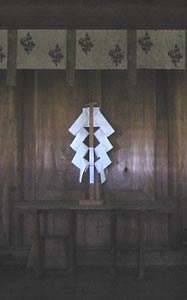 岩室神社拝殿内部