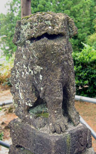 古津の諏訪神社狛犬