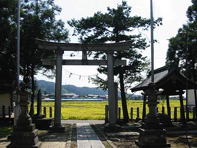 槻田神社周囲の風景