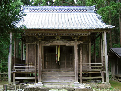 小滝諏訪社拝殿