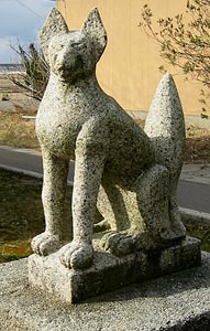 居宿稲荷神社の狐