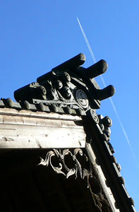 神明神社拝殿屋根