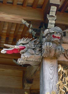 若宮神社拝殿の装飾
