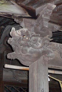 諏訪神社拝殿彫刻
