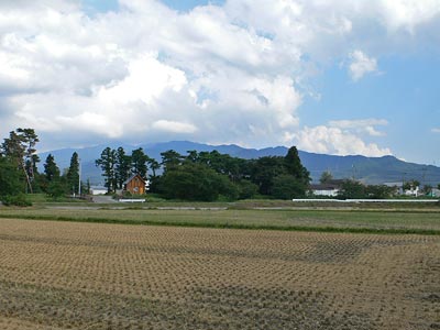 保田の稲荷神社周囲の景観