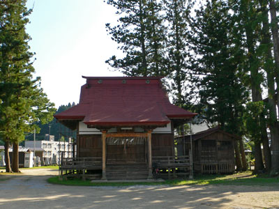 津川の二柱神社社殿