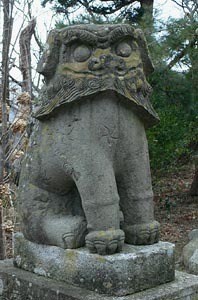 熊野神社狛犬（吽形）
