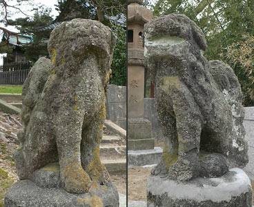 蓮野の厳島神社狛犬