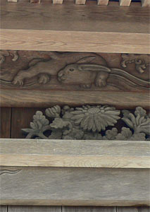 亀塚の諏訪神明社拝殿装飾