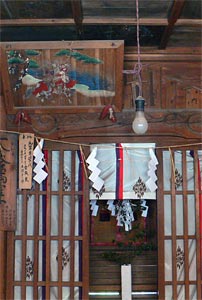 藤亀塚の八幡宮境内の金比羅神社