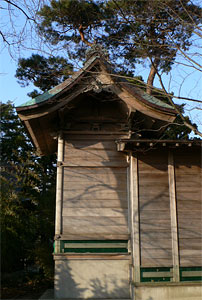 紫雲寺町稲荷岡稲荷神社の本殿