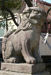 三社神社狛犬（吽像）