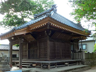 亀田町船戸山の諏訪社社殿