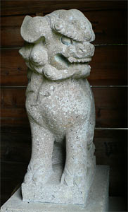 国常立神社拝殿前狛犬