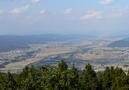 坂戸山山頂からの眺望（北方向）