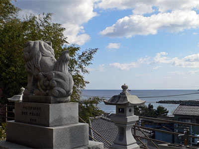 佐渡梅津白山神社からの眺望