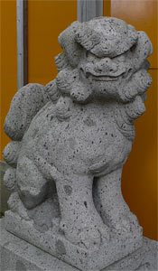 山王神社狛犬（吽像）