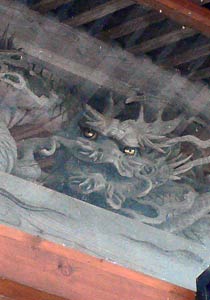 高柳町岡野町の黒姫神社拝殿装飾