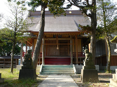 刈羽村赤田町方の八幡社社殿