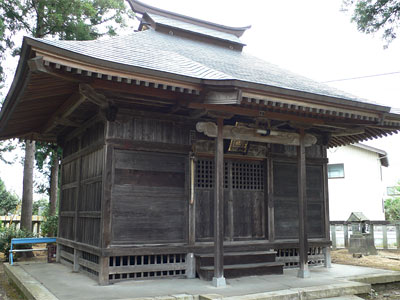 加茂市前須田の諏訪社拝殿