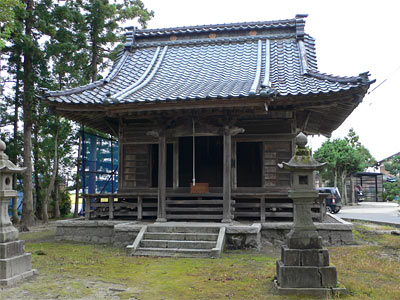 新発田竹俣万代の須賀神社拝殿