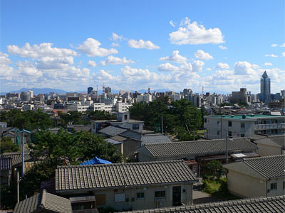 日和山展望台から見る新潟市街