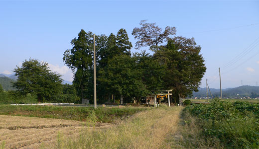 森町の厳島神社全景