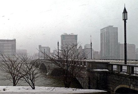 萬代橋（雪）