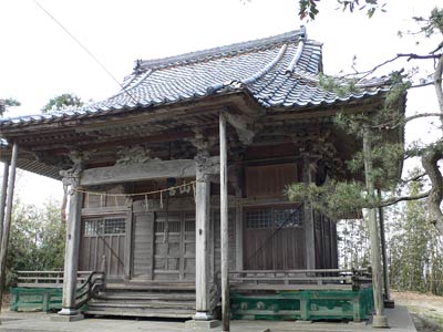 新発田市米子の白山神社拝殿