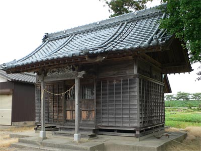 聖籠町道賀新田の神明社社殿