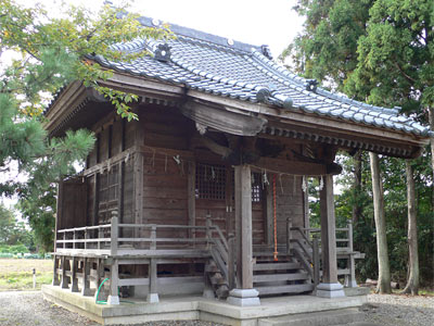 貝柄新田の八幡社社殿