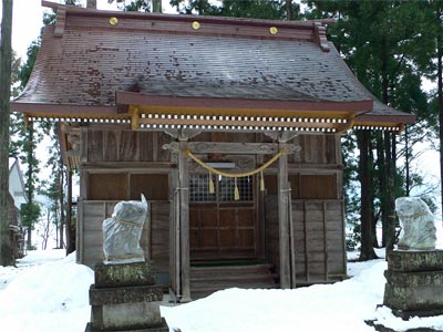 旧下田村棚鱗の八雲社社殿